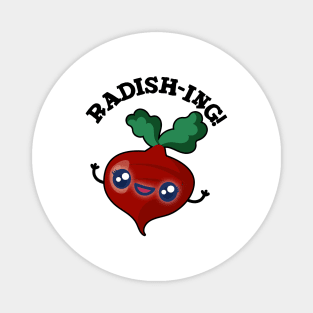 Radish-ing Funny Veggie Radish Pun Magnet